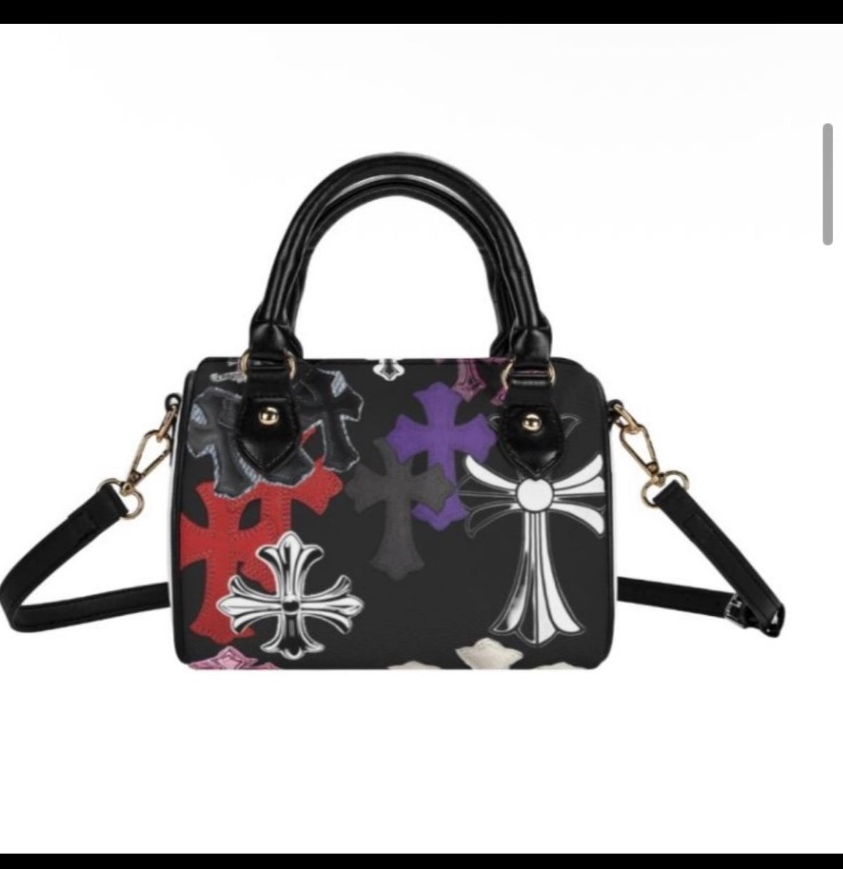 Chrome Hearts black pillow bag
